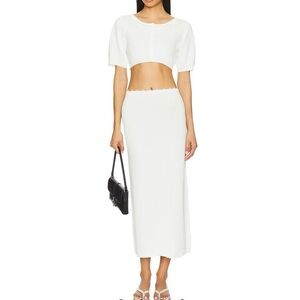 Amelie Teje Dalia two piece cardigan and skirt set